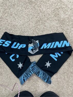 Minnesota United FC Black & Light Blue Scarf